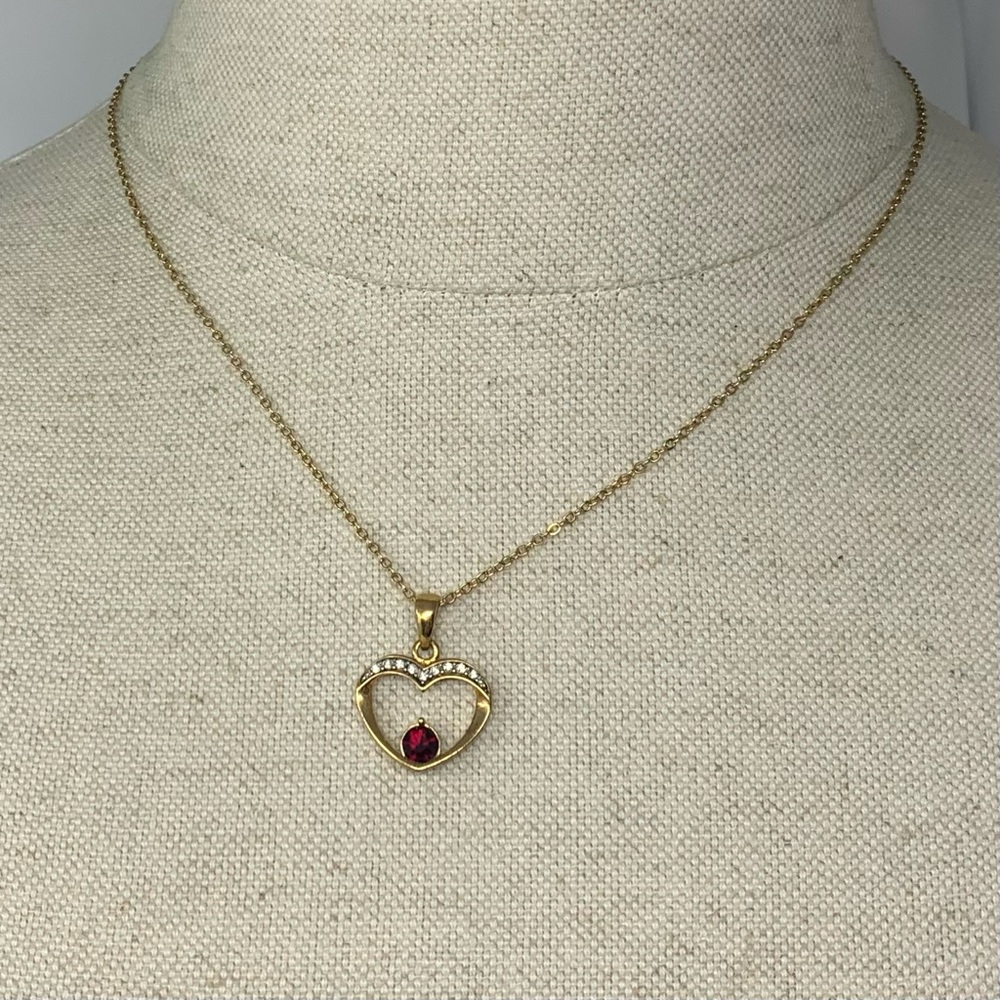 Open Heart Pendant Necklace